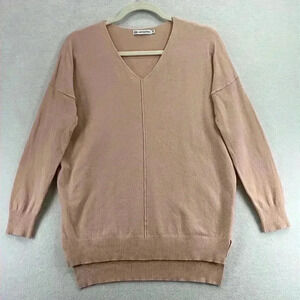 Cents of Style Women’s Sweater Size S/M Blush Pink V-neck Long Sleeve
